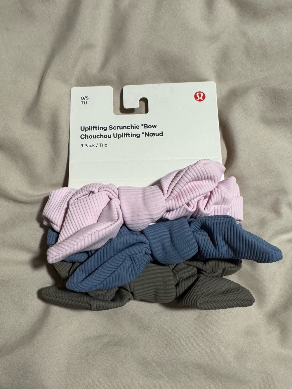 Lululemon Uplifting Bow Scrunchie 3-Pack - MEPK, UTYB, CBND